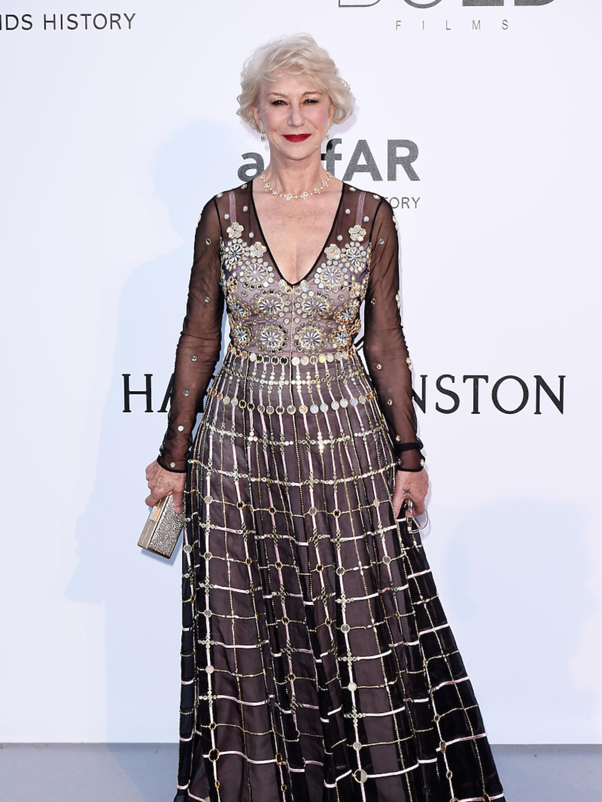 Helen Mirren na gali amfAR w CannesHelen Mirren