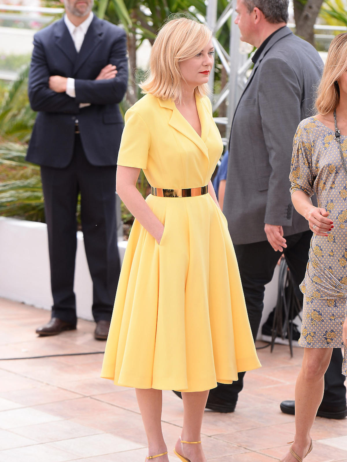 Kirsten Dunst w żółtej kreacji na festiwalu w Cannes