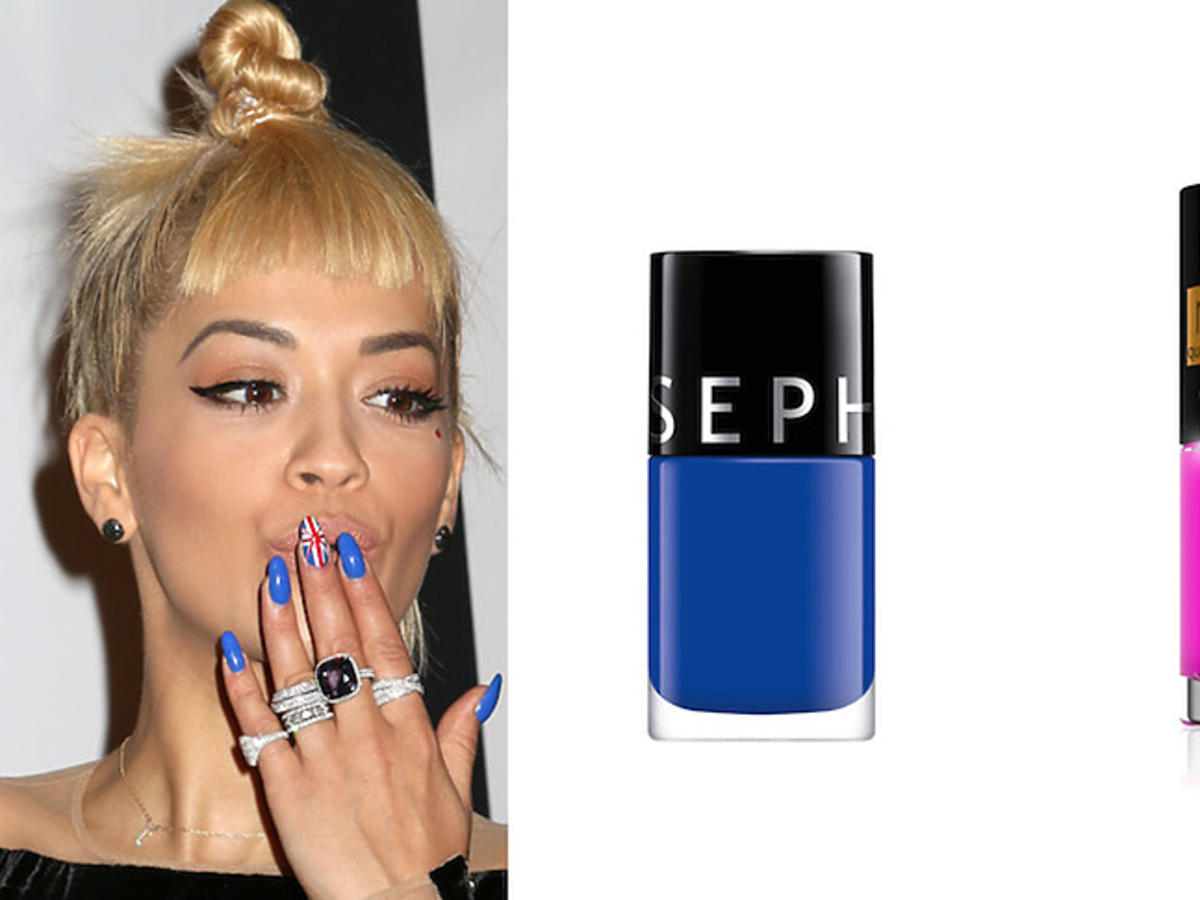Rita Ora z neonowymi paznokciami i lakiery do paznokci