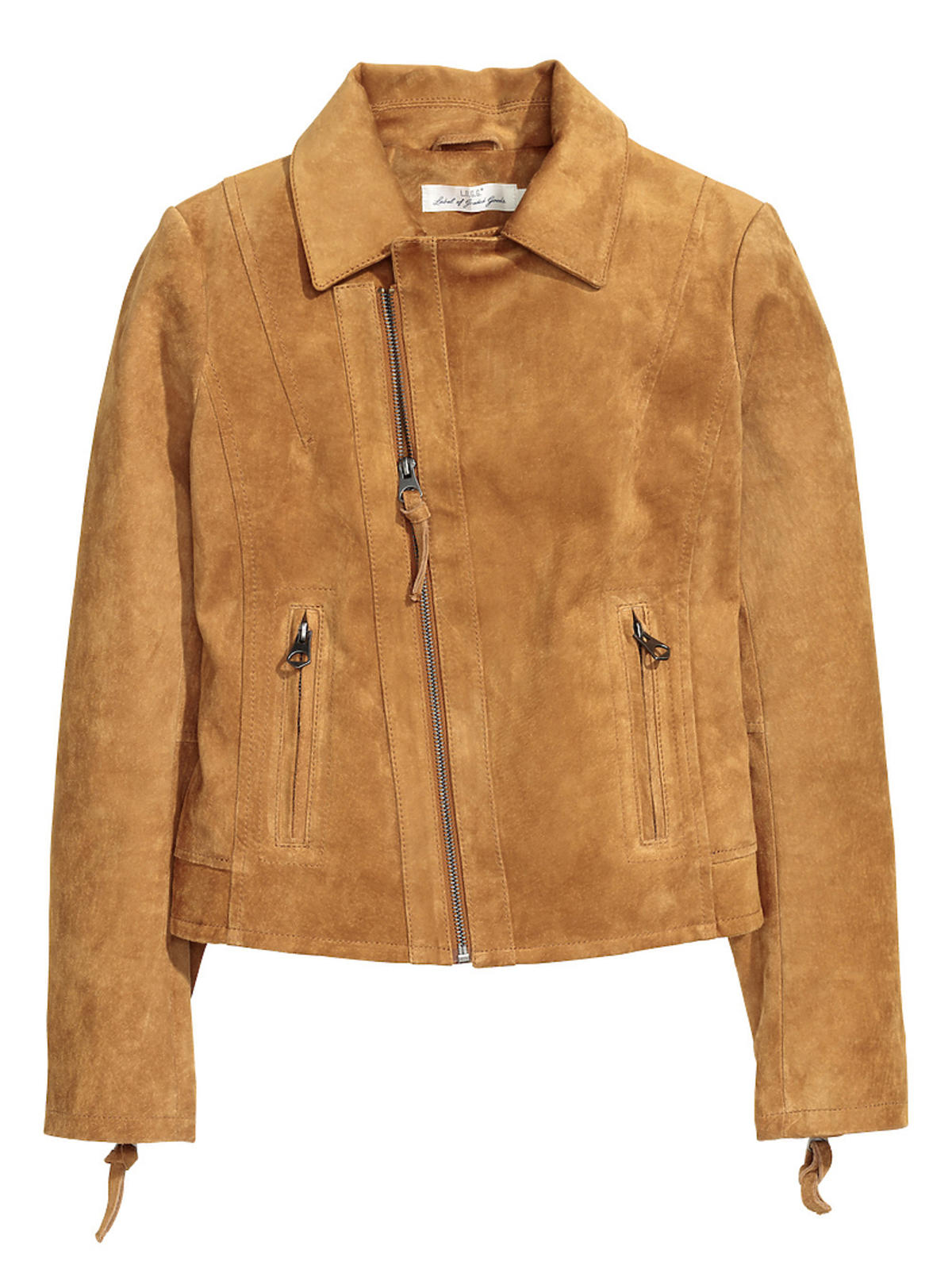 Zamszowa kurtka marki H&M, 499 zł