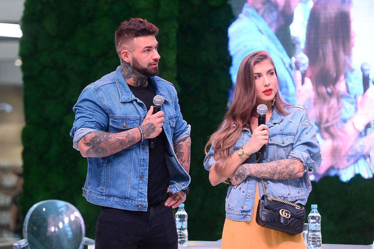Deynn i Majewski na otwarciu Galerii Północnej w Warszawie 