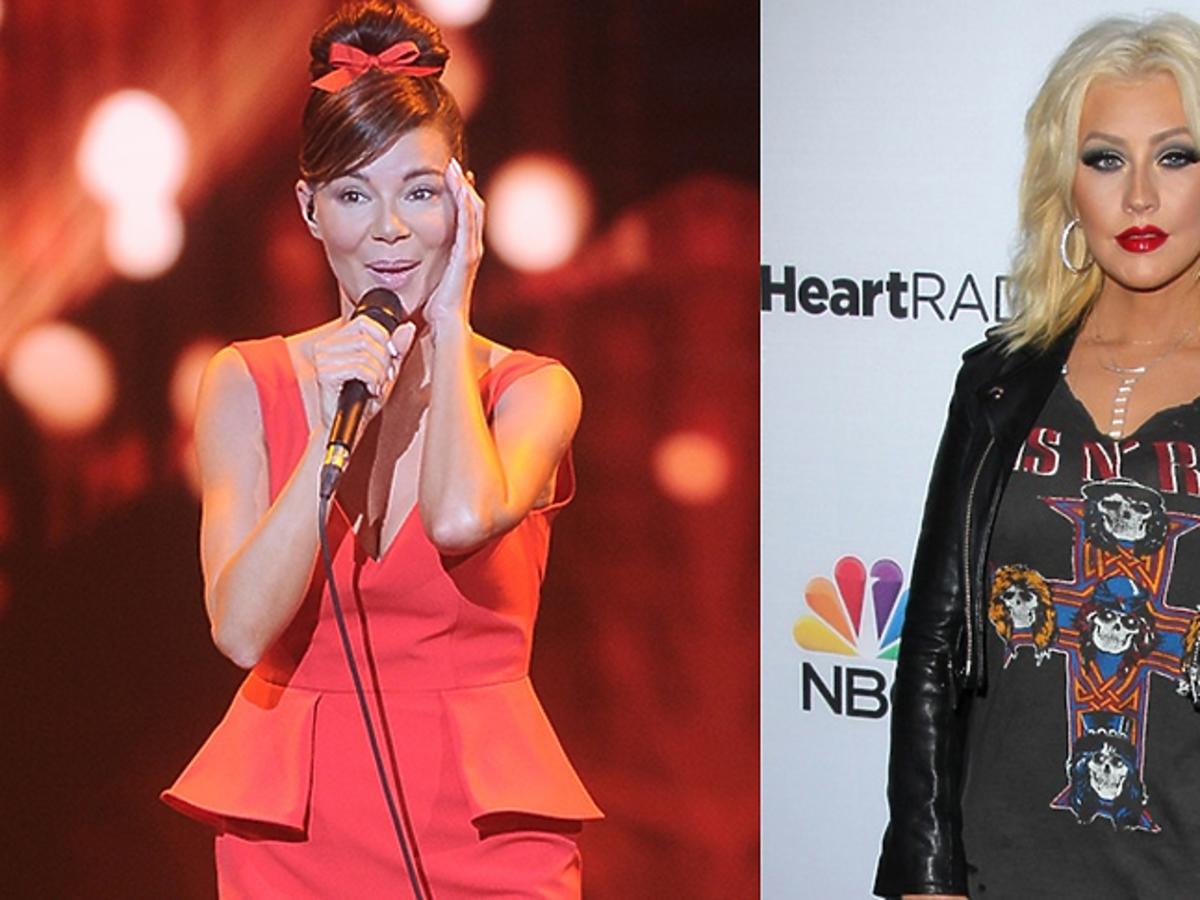 Edyta Górniak śpiewa na koncercie Listy do M. 2, Christina Aguilera pozuje do zdjęć