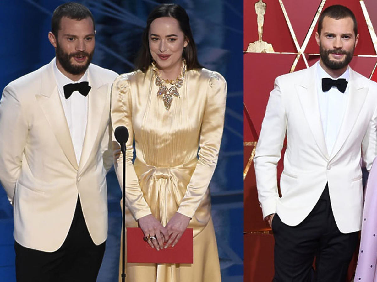 Jamie Dornan i Dakota Johnson na Oscarach 2017, Jamie Dornan z żoną Amelią Warner na Oscarach