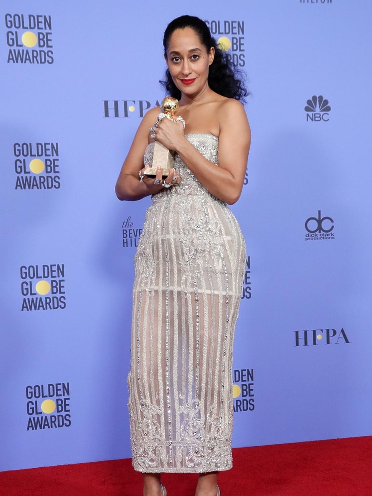 Tracee Ellis Ross podczas 74. ceremonii wręczenia Złotych Globów