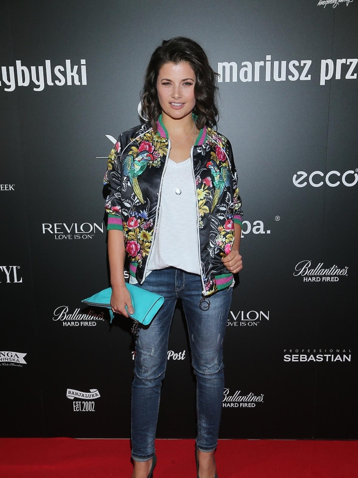 Agnieszka Sienkiewicz na pokazie Mariusza Przybylskiego