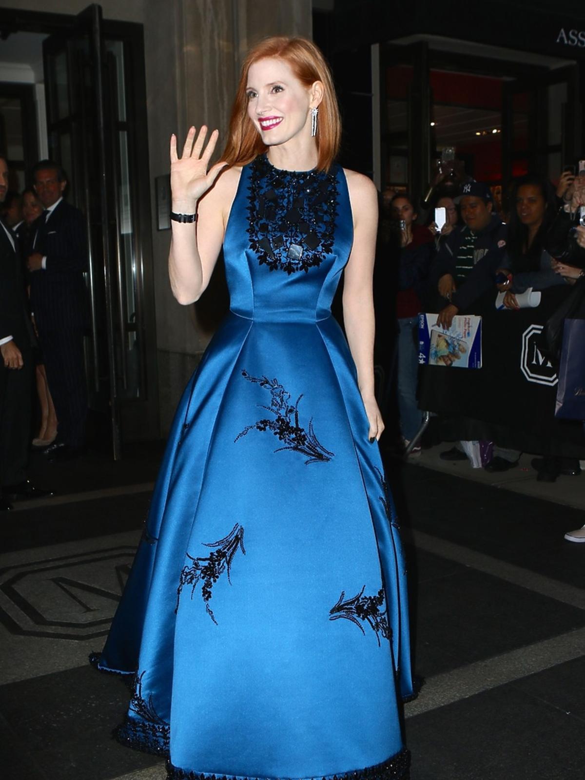 Jessica Chastain na MET Gala 2016 w Nowym Jorku