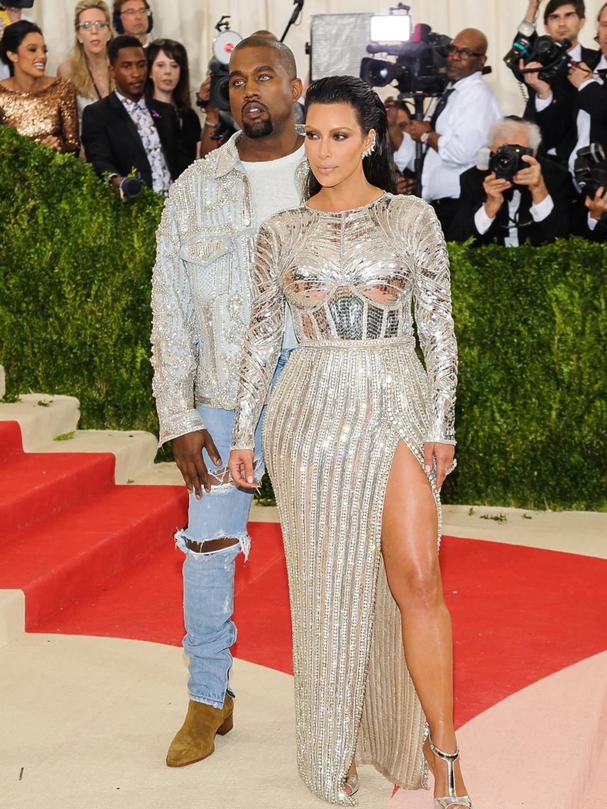 Kanye West, Kim Kardashian na MET Gala 2016 w Nowym Jorku