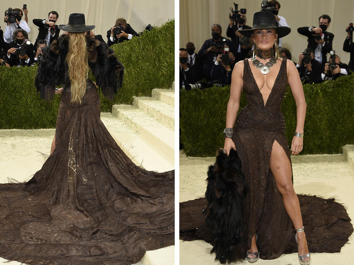 Met Gala 2021: Jennifer Lopez w sukni z rozcięciem