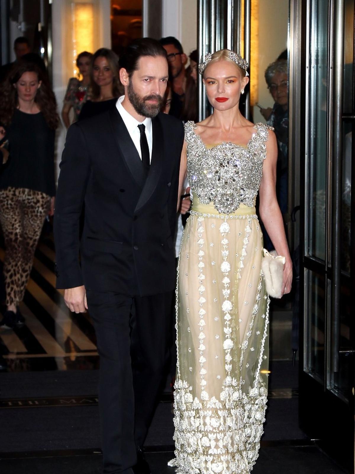 Michael Polish, Kate Bosworth na MET Gala 2016 w Nowym Jorku