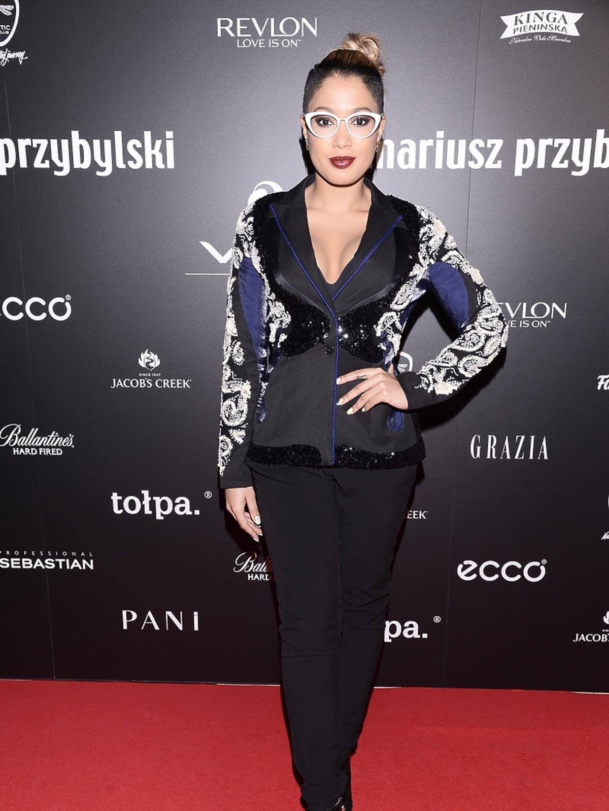 Patrycja Kazadi na pokazie Przybylskiego
