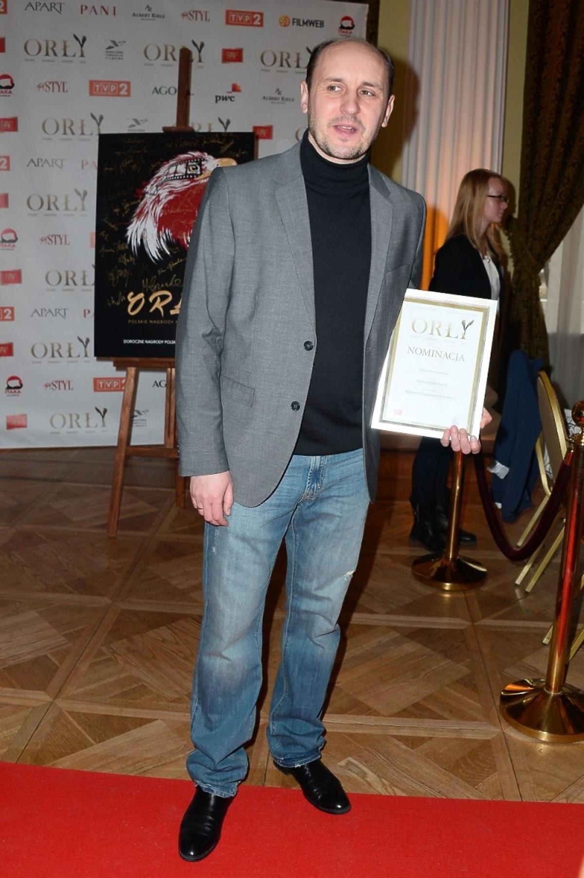 Adam Woronowicz  na spotkaniu z nominowanymi do Orłów 2014