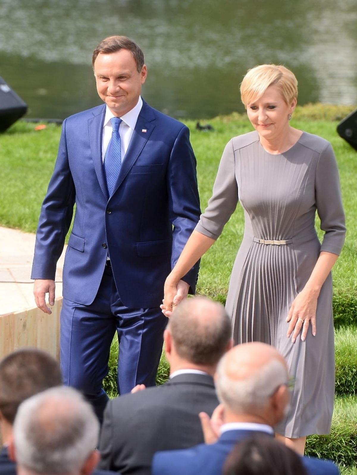 Agata Duda i Andrzej Duda na Narodowym Czytaniu 