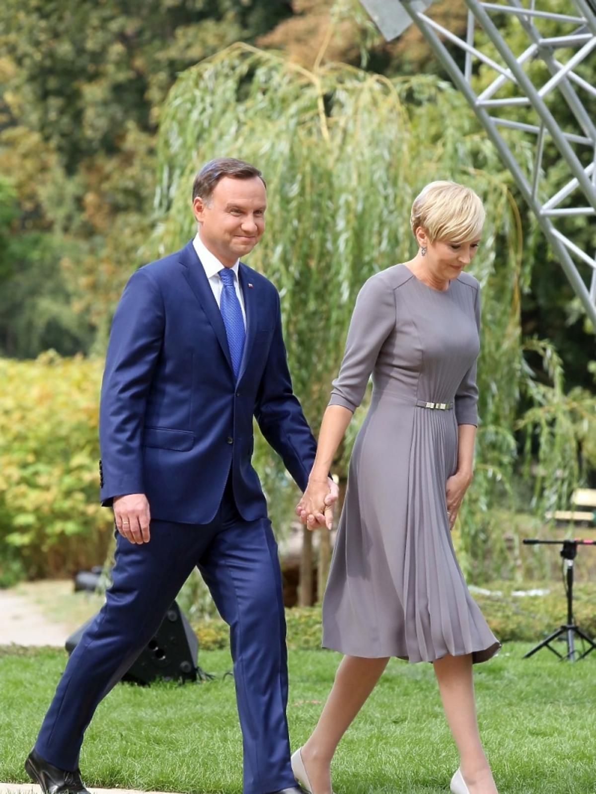 Agata Duda i Andrzej Duda na Narodowym Czytaniu