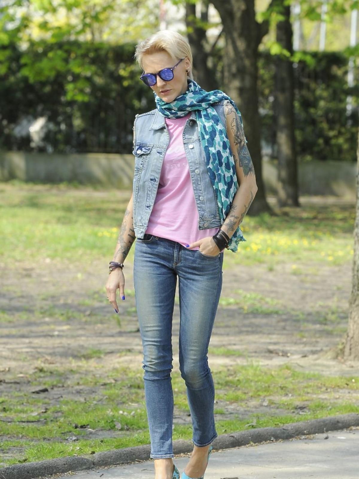 Agnieszka Chylińska w wiosennej stylizacji