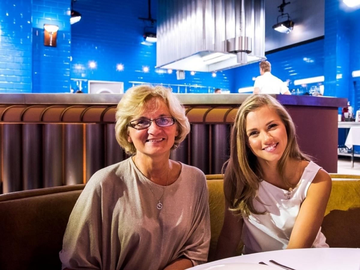 Agnieszka Kaczorowska z mamą w Hell's Kitchen