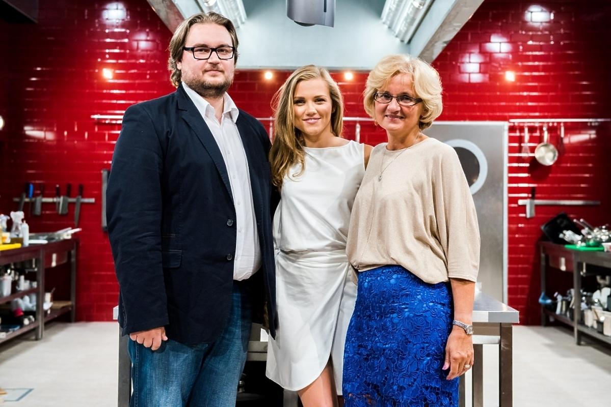 Agnieszka Kaczorowska z rodziną w Hell's Kitchen