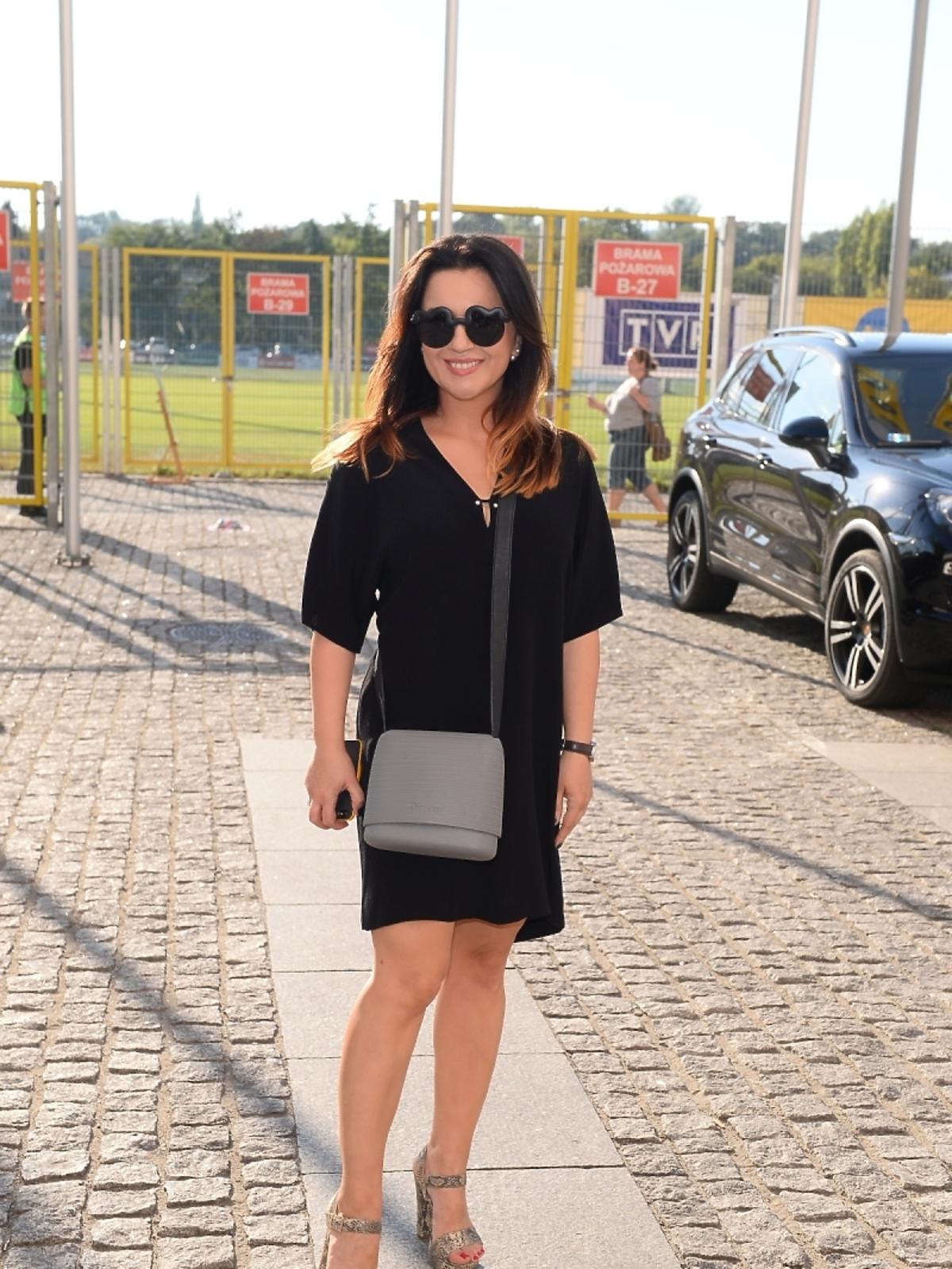 Beata Tadla mecz Gwiazdy TVP kontra Gwiazdy TVN 2015
