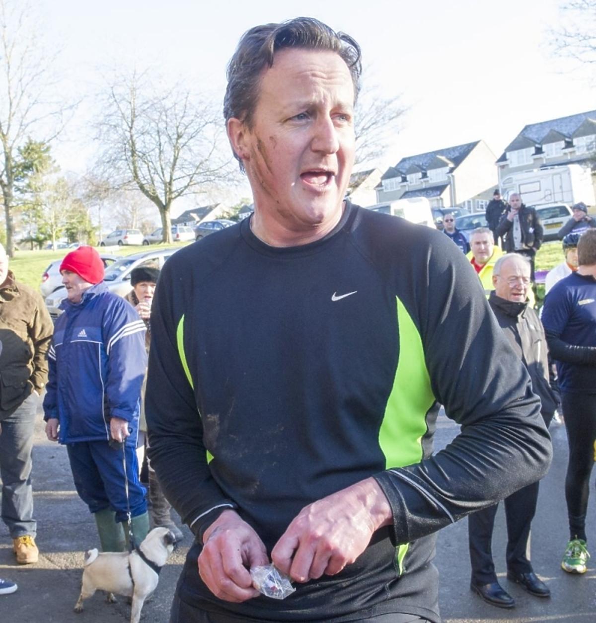 David Cameron w biegu charytatywnym