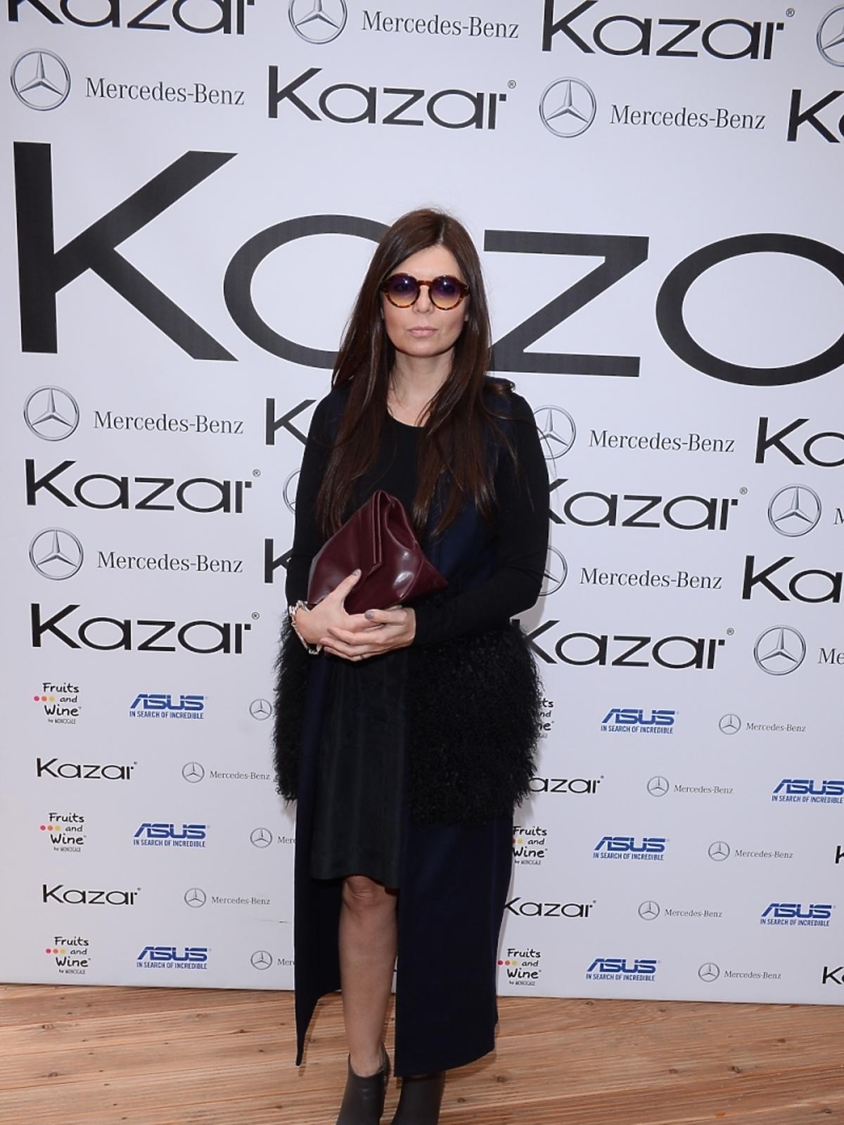 Dorota Wróblewska na pokazie kolekcji marki Kazar