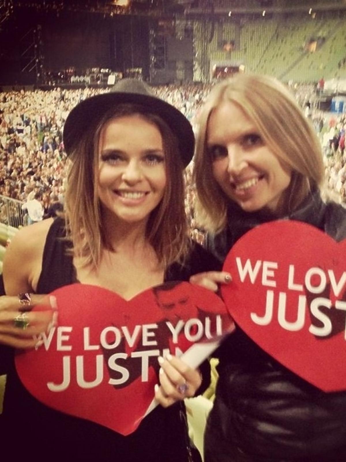 Edyta Herbuś na koncercie Justina Timberlake'a