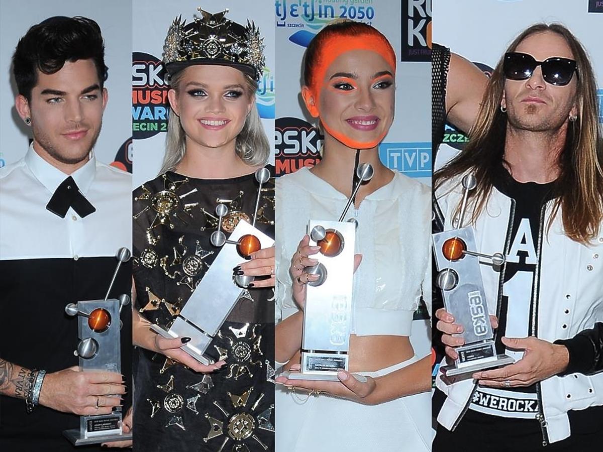 Eska Music Awards 2015 zwyciężcy Adam Lambert, Margaret, Natalia Nykiel, Video