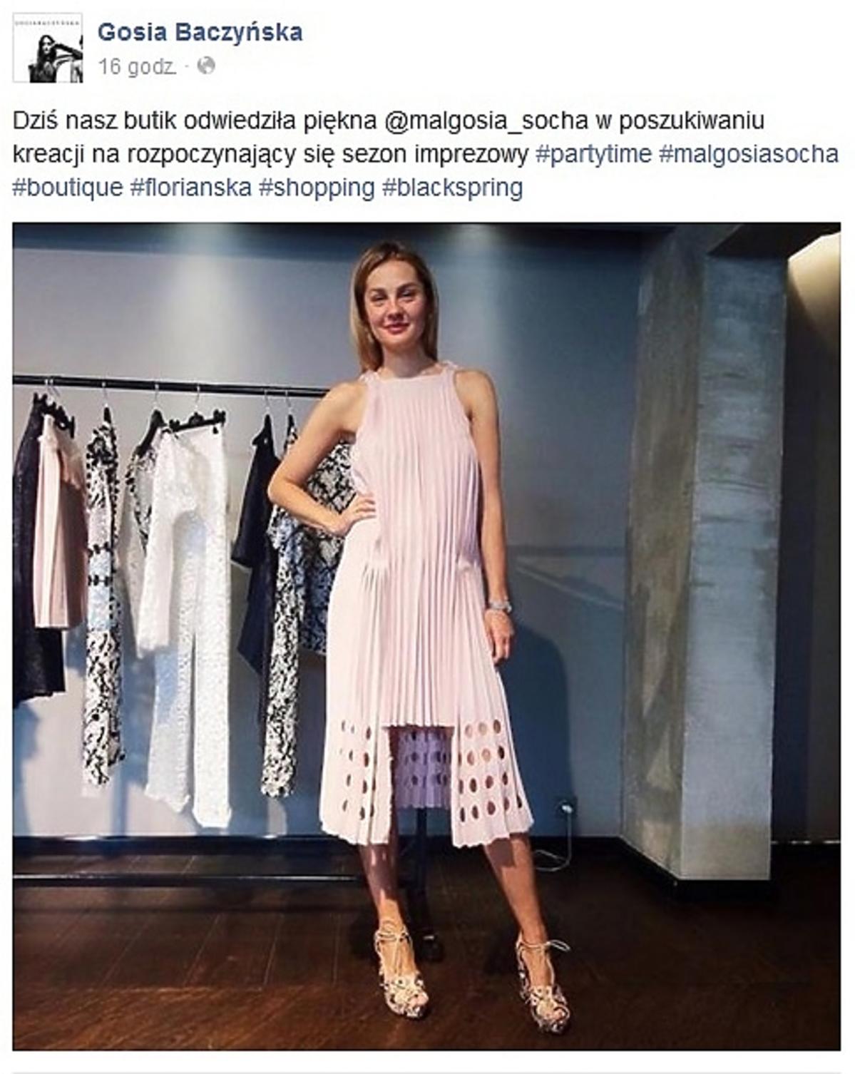 Gosia Baczyńska pokazała zdjęcie Małgorzaty Sochy bez makijażu