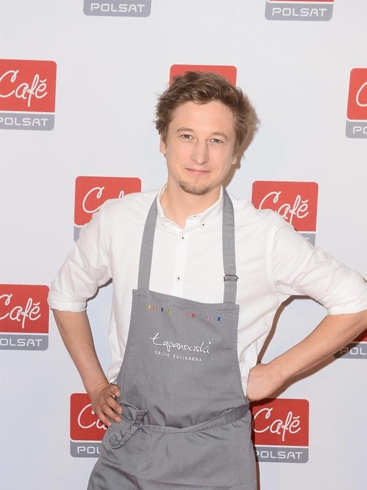 Grzegorz Łapanowski na konferencji Polsat Cafe