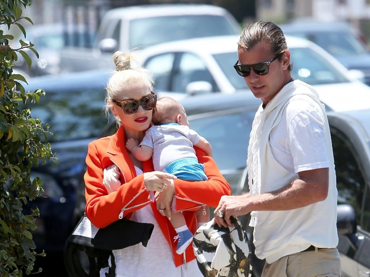 Gwen Stefani z synkiem i mężem w Los Angeles