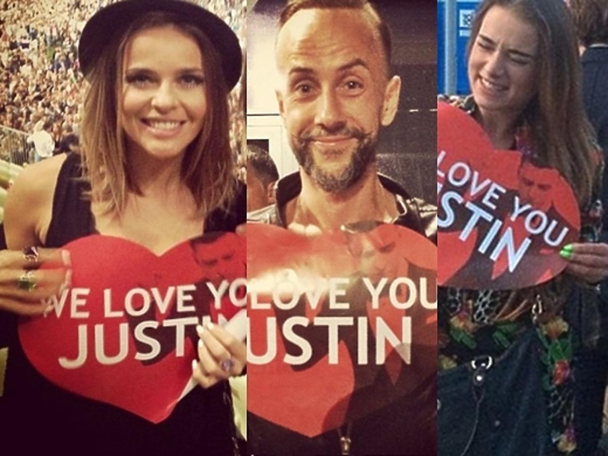 Gwiazdy na koncercie Justina Timberlake'a