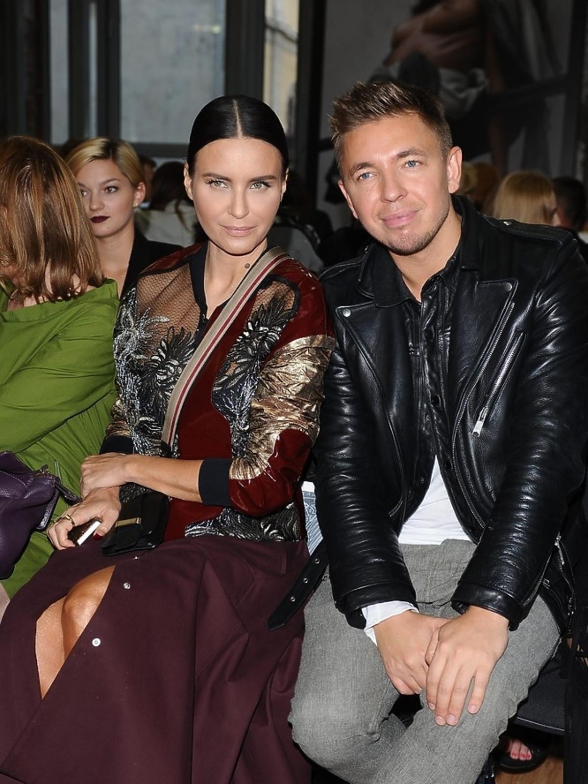Joanna Horodyńska i Łukasz Jemioł siedza razem na pokazie