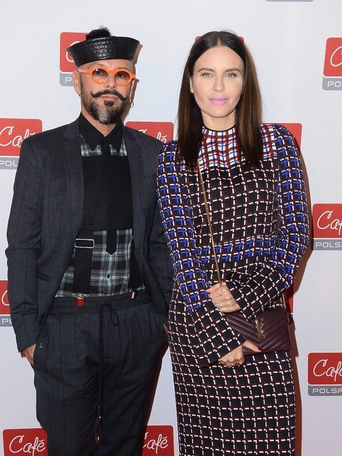 Joanna Horodyńska, Tomasz Jacyków na konferencji Polsat Cafe