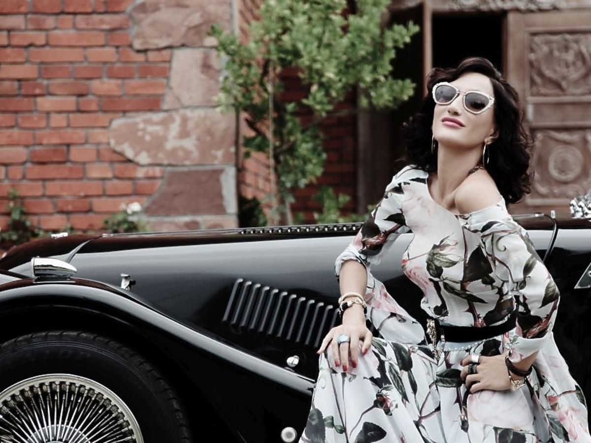 Justyna Steczkowska na planie teledysku do piosenki