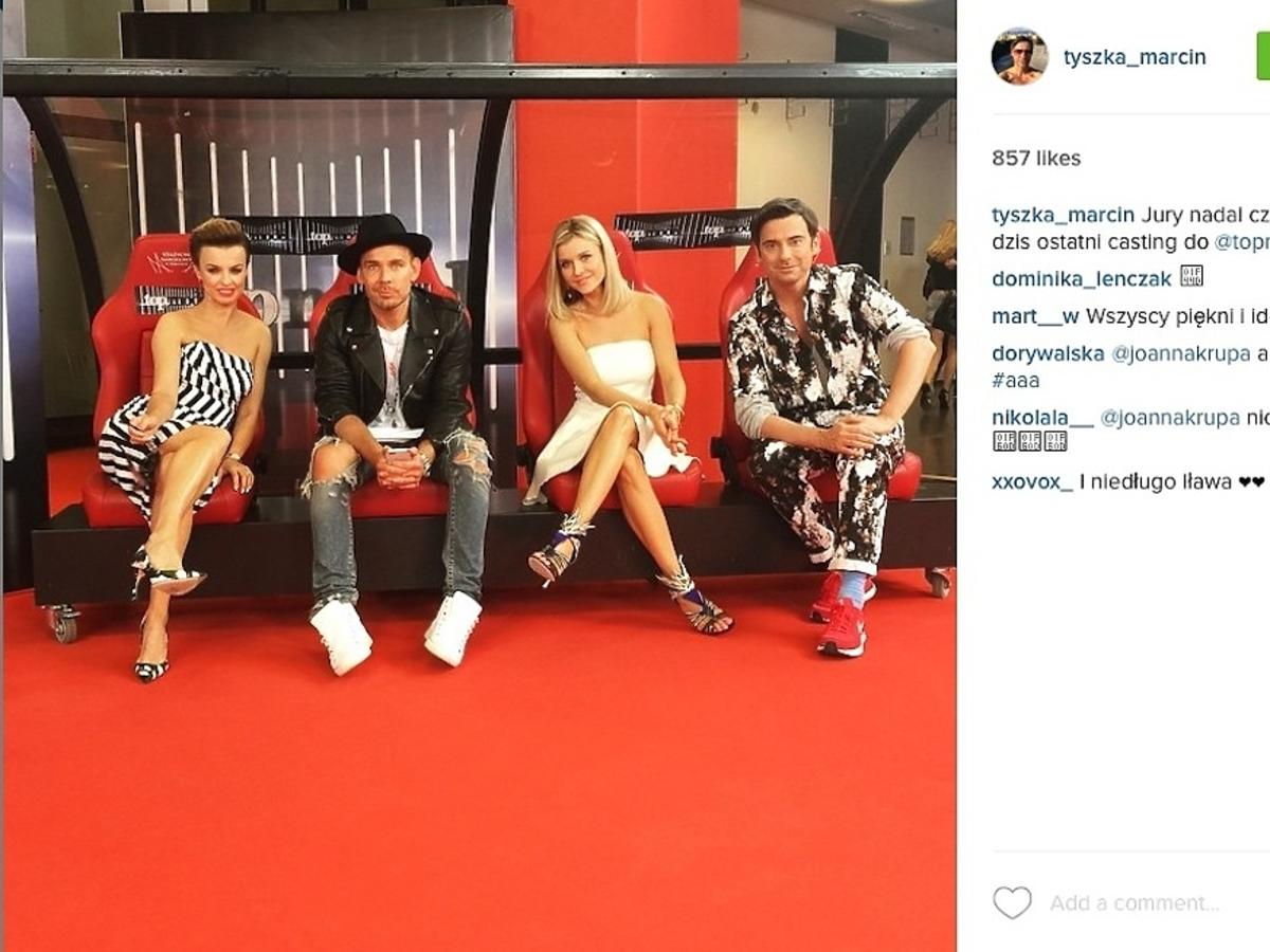 Katarzyna Sokołowska, Marcin Tyszka, Joanna Krupa, Dawid Woliński, casting do piątej edycji Top Model