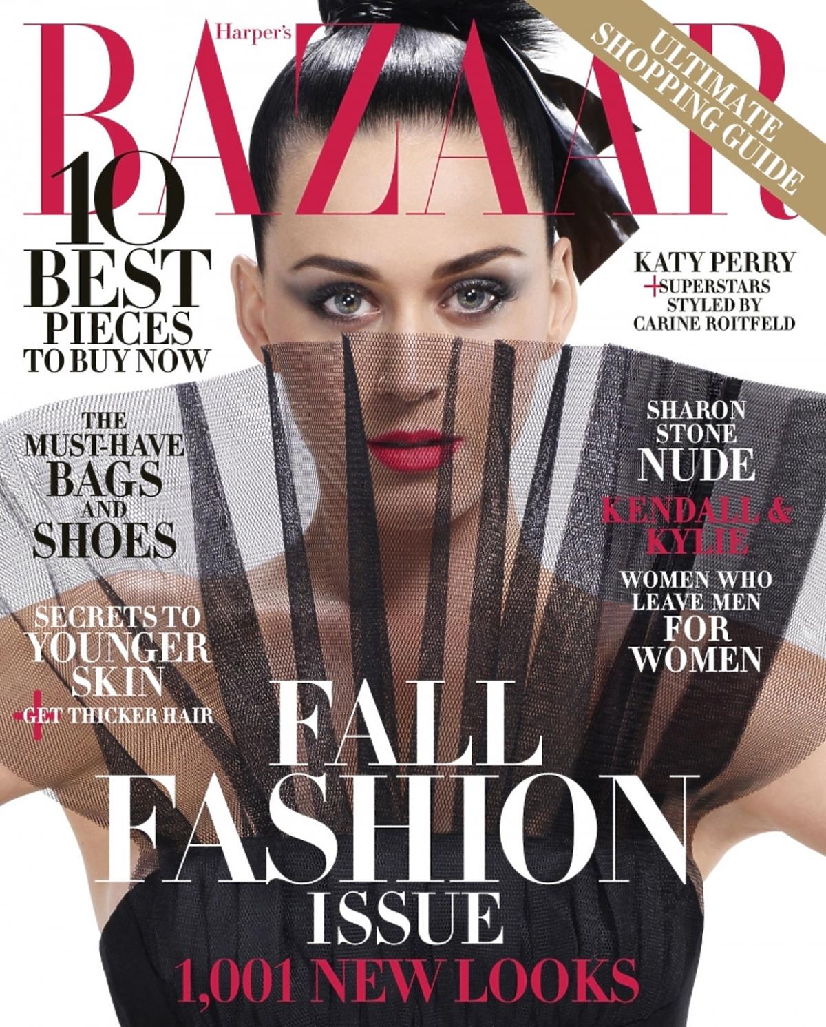 Katy Perry na okładce Harper's Bazaar