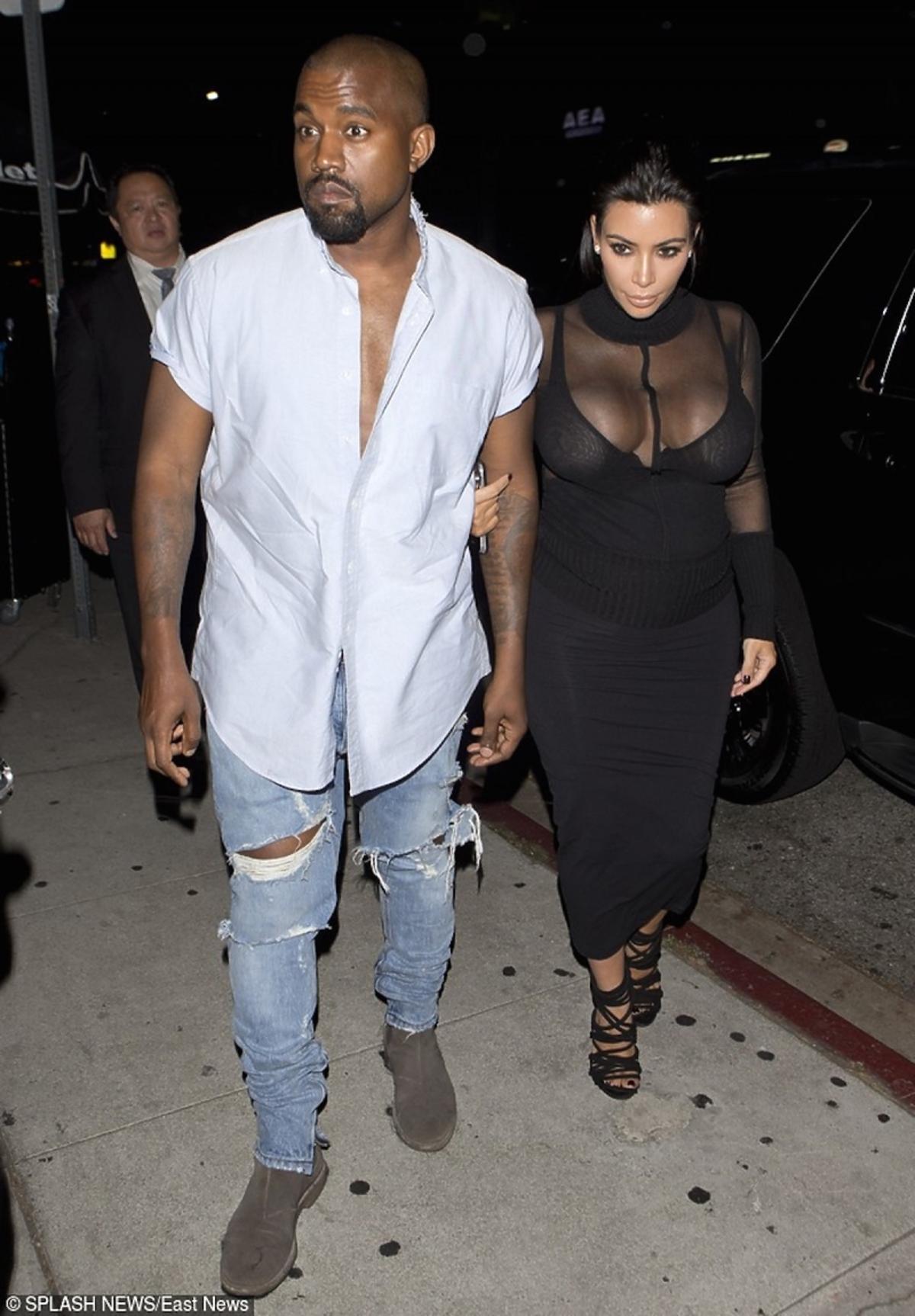 Kim Kardashian i Kanye West na urodzinach Kylie Jenner