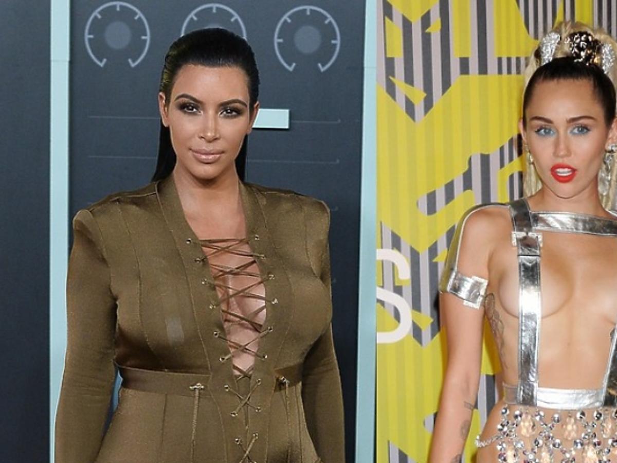 Kim Kardashian, Miley Cyrus, MTV Video Music Awards 2015
