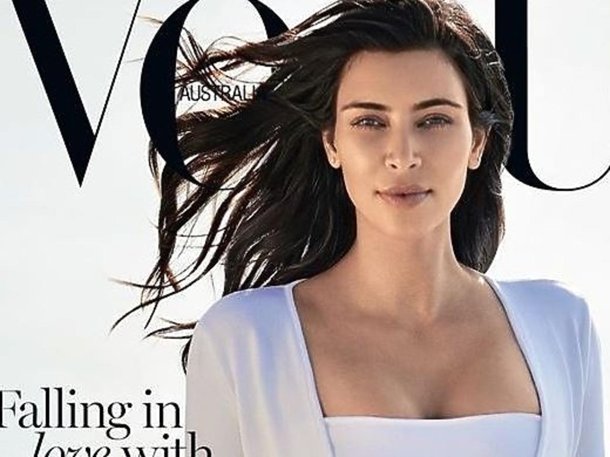 Kim Kardashian w makijażu i bez