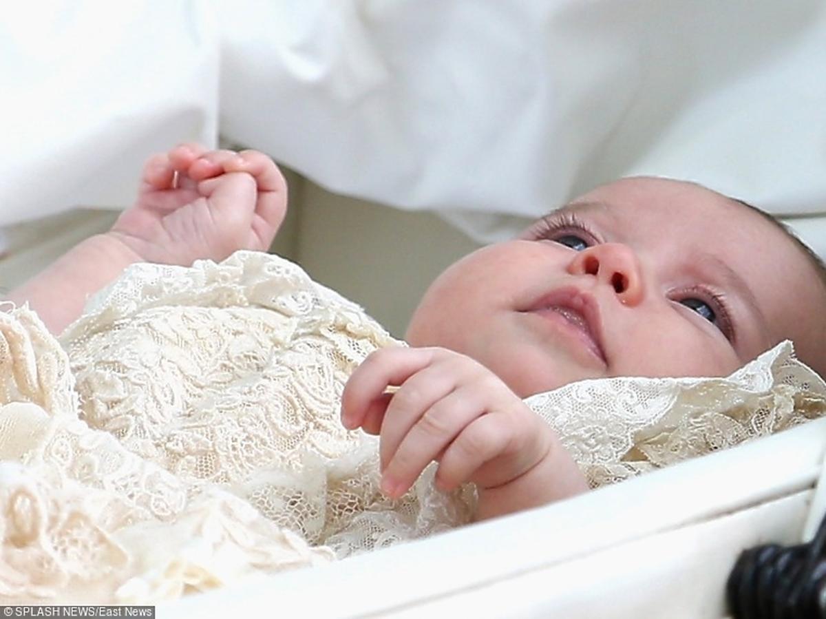Księżniczka Charlotte w drodze na chrzest