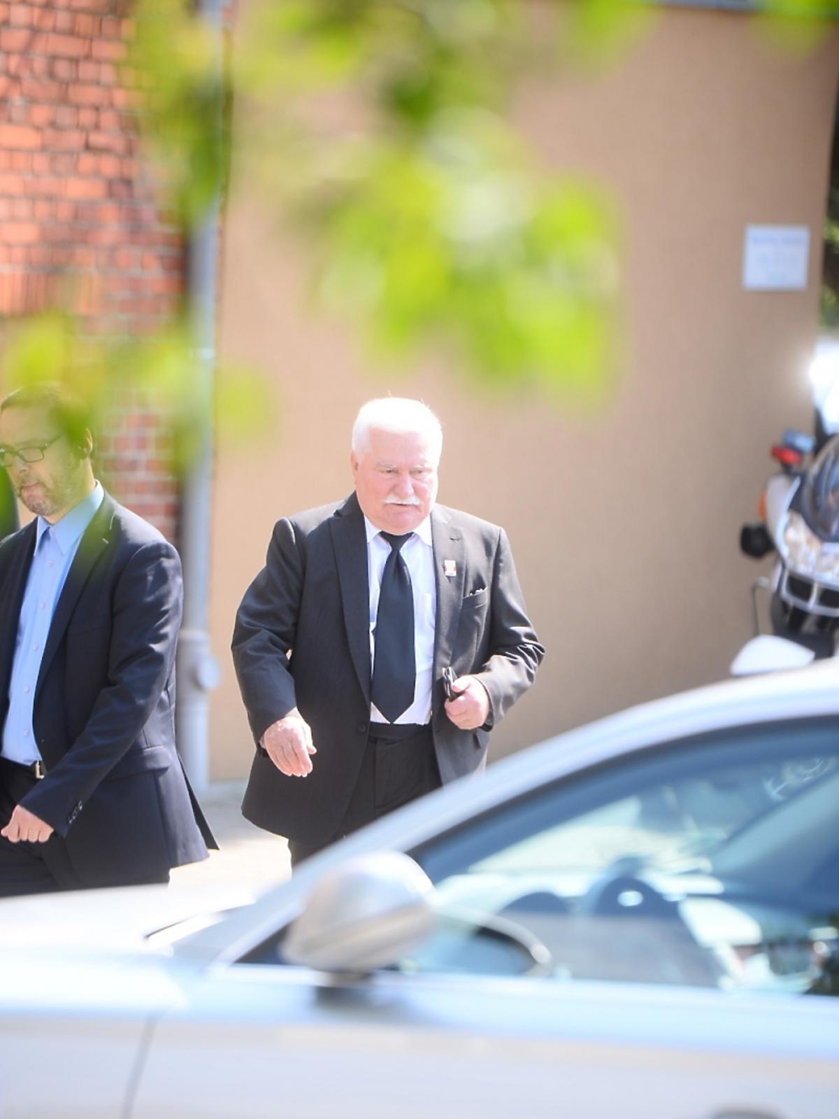 Lech Wałęsa na pogrzebie Jana Kulczyka