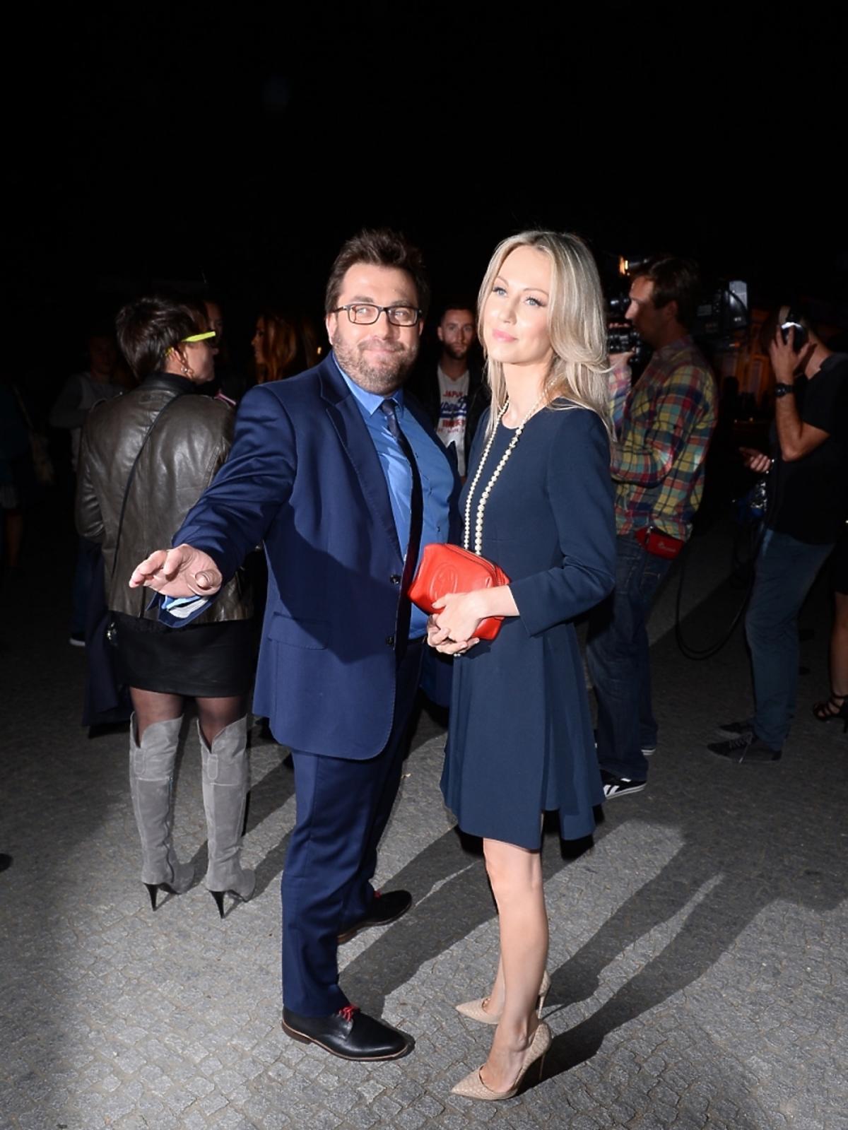 Magdalena Ogórek i Bartosz Węglarczyk na urodzinach Dzień Dobry TVN