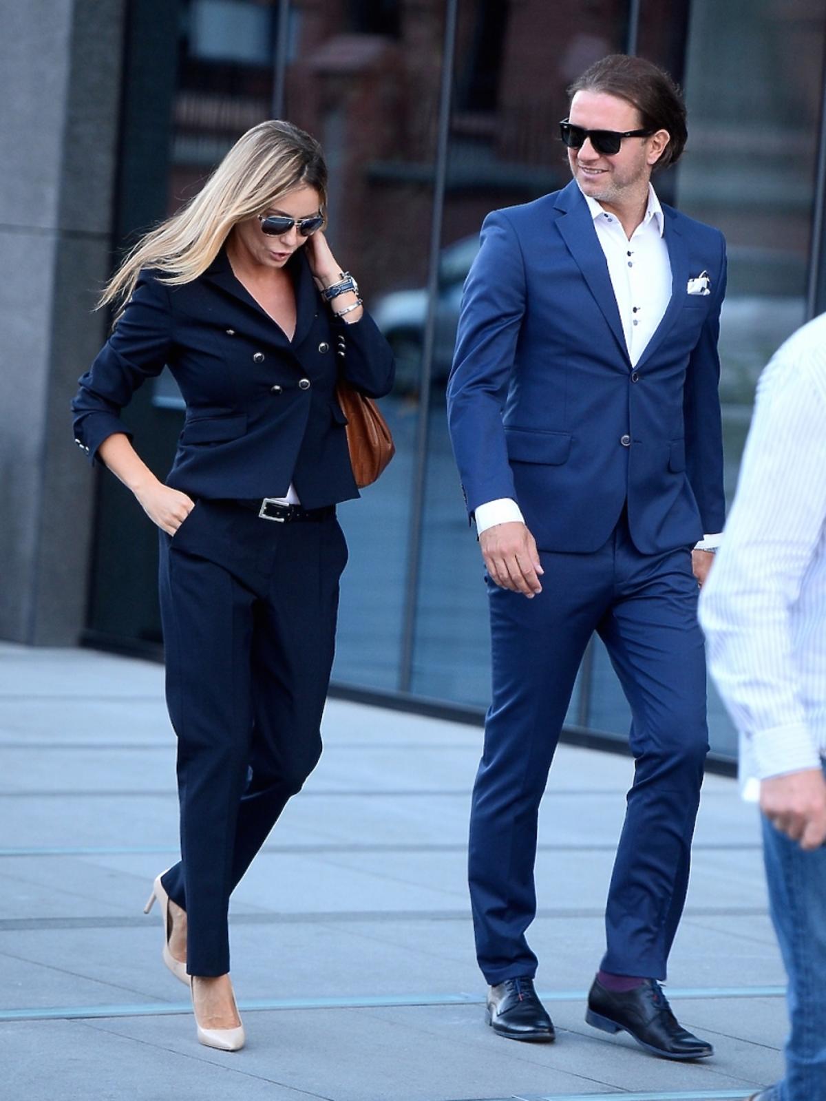 Małgorzata Rozenek i Radosław Majdan na premierze książki Wiktora Krajewskiego