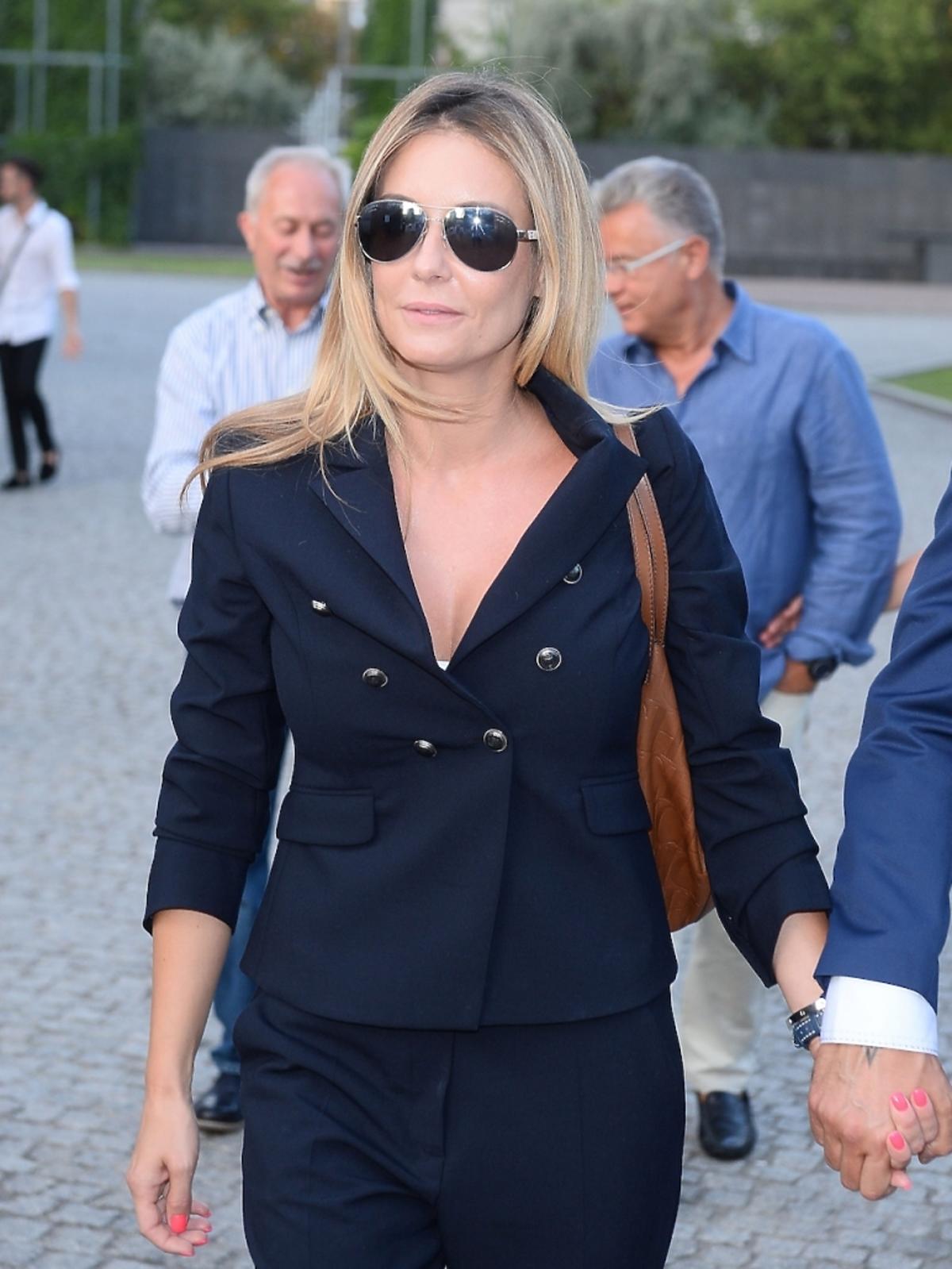 Małgorzata Rozenek i Radosław Majdan na premierze książki Wiktora Krajewskiego