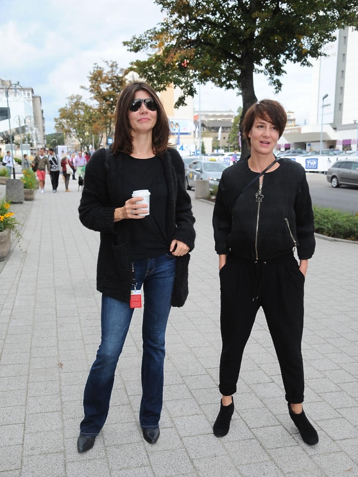 Małgorzata Szumowska i Maja Ostaszewska na Festiwalu Filmowym w Gdyni