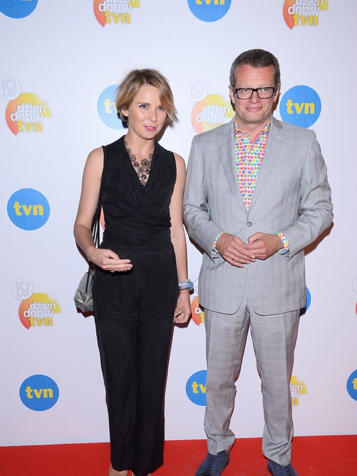 Marcin Meller i Anna Dziwit-Meller na urodzinach Dzień Dobry TVN