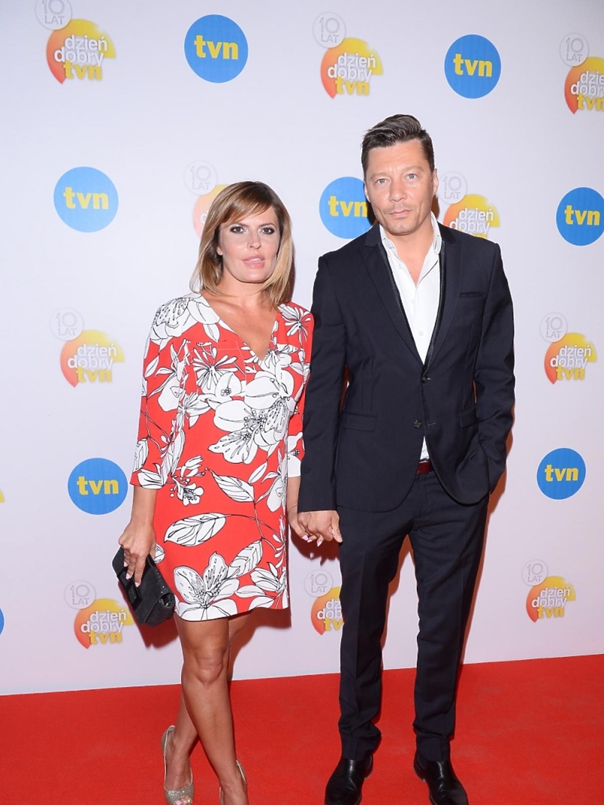 Mariusz Totoszko i Justyna Tomańska na urodzinach Dzień Dobry TVN