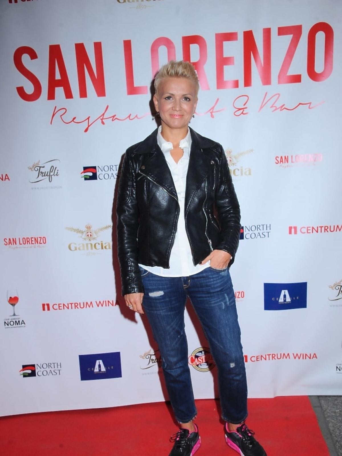 Marta Kuligowska na otwarciu restauracji San Lorenzo
