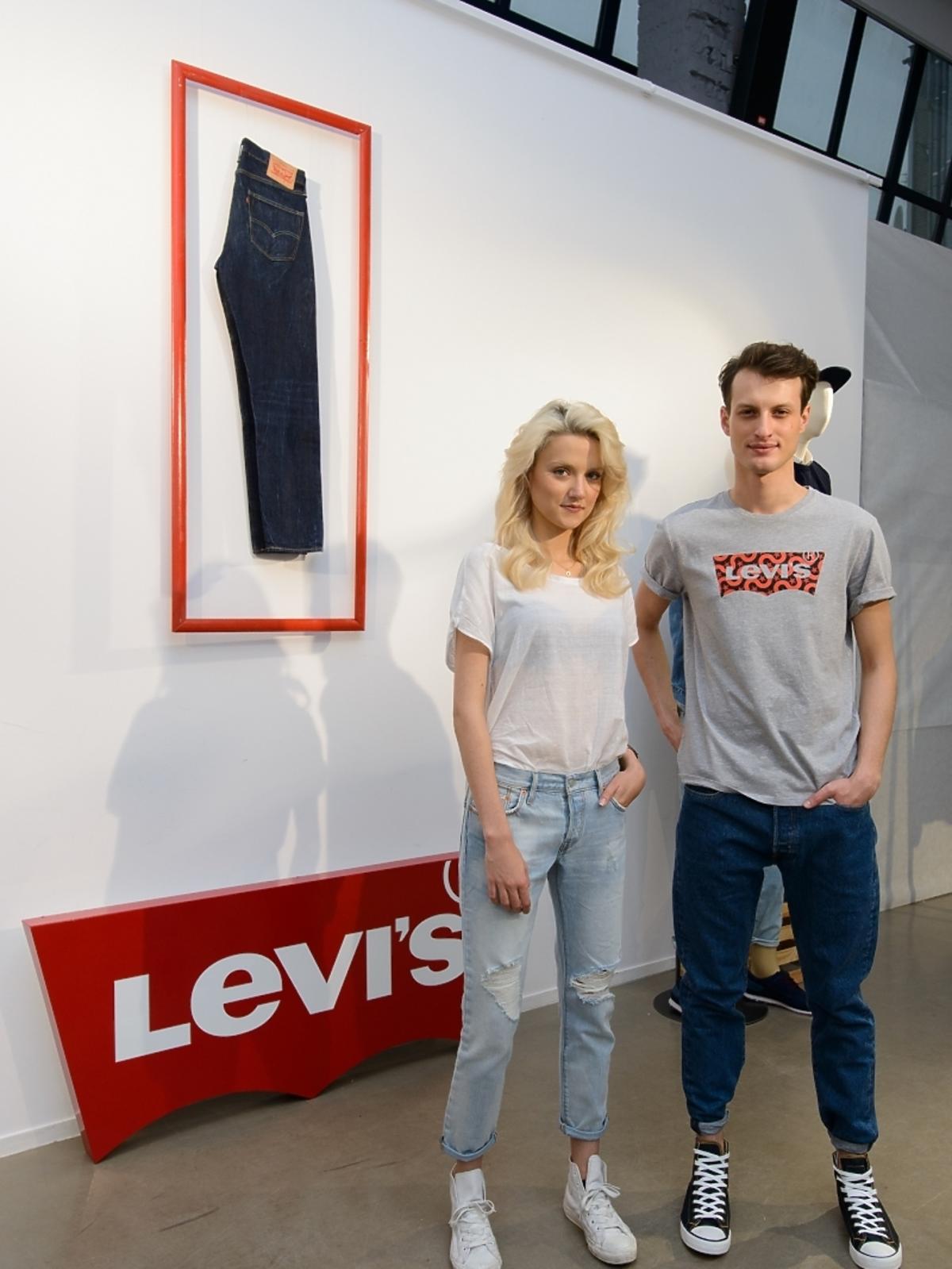 Marta Sędzicka i Daniel Uzdowski na prezentacji kolekcji Levi's SS2015