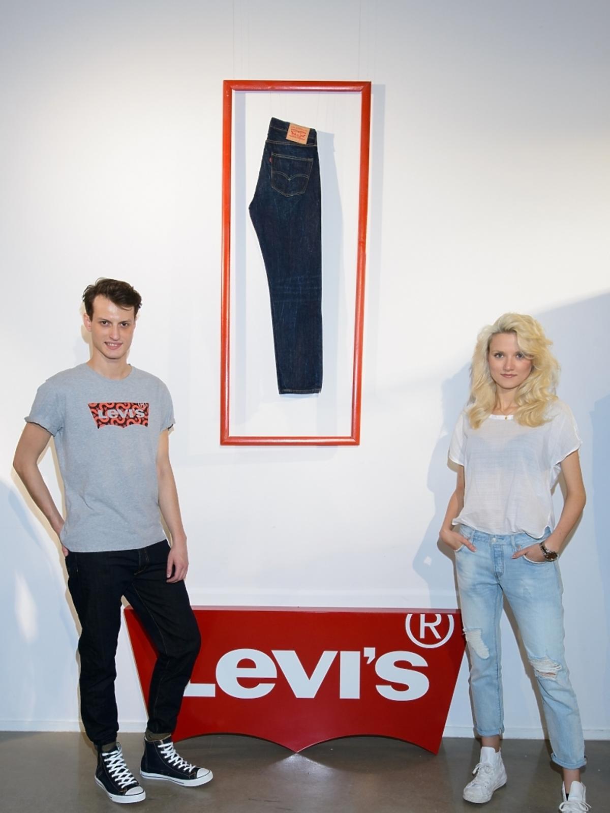 Marta Sędzicka i Daniel Uzdowski na prezentacji kolekcji Levi's SS2015