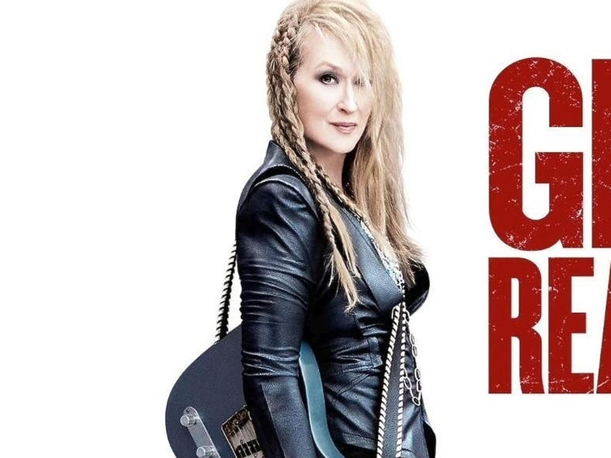 Meryl Streep z gitarą na plakacie filmu Nigdy nie jest za późno