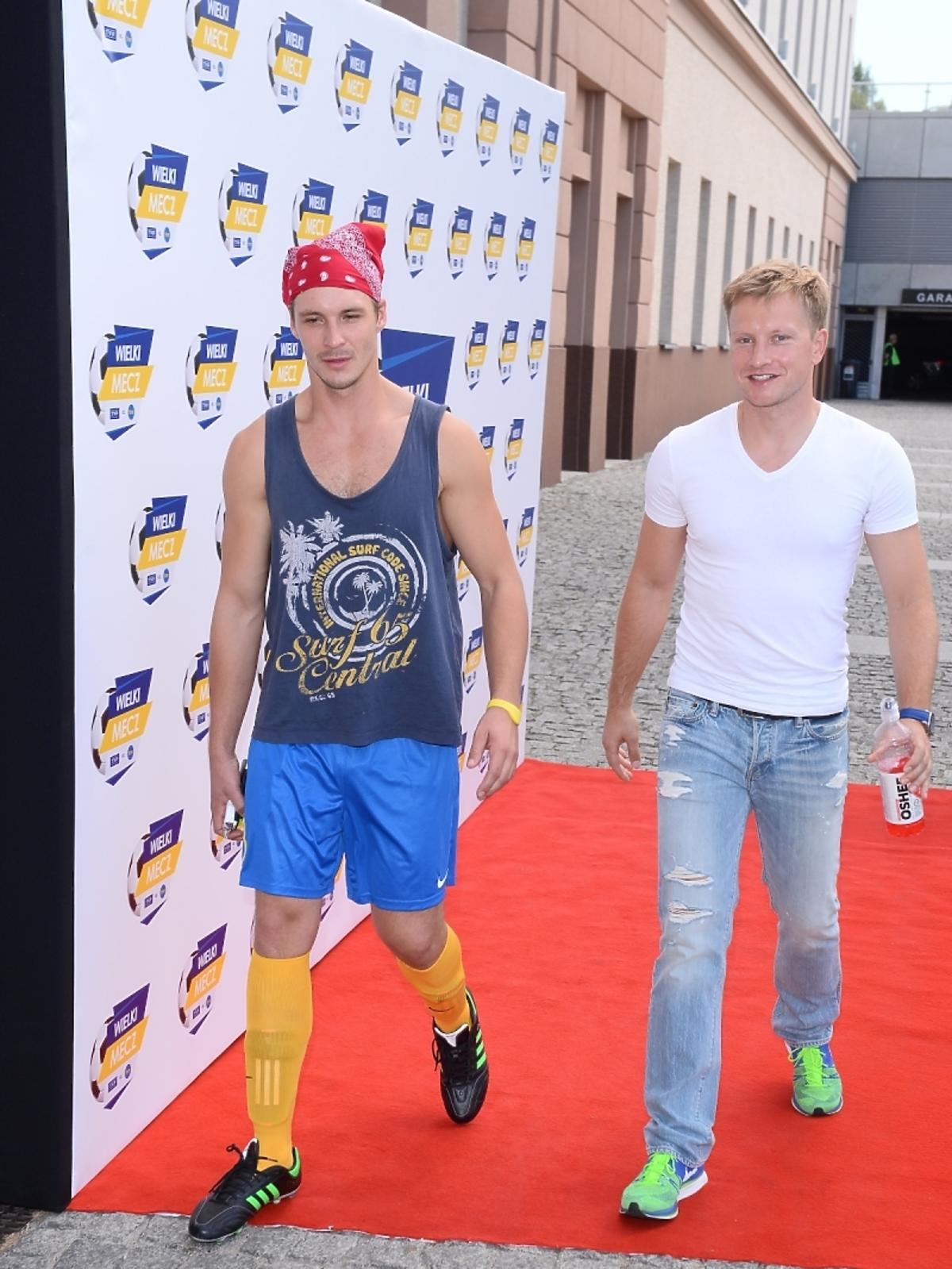 Mikołaj Roznerski i Jakub Wesołowski Wielki Mecz TVP - TVN 2015